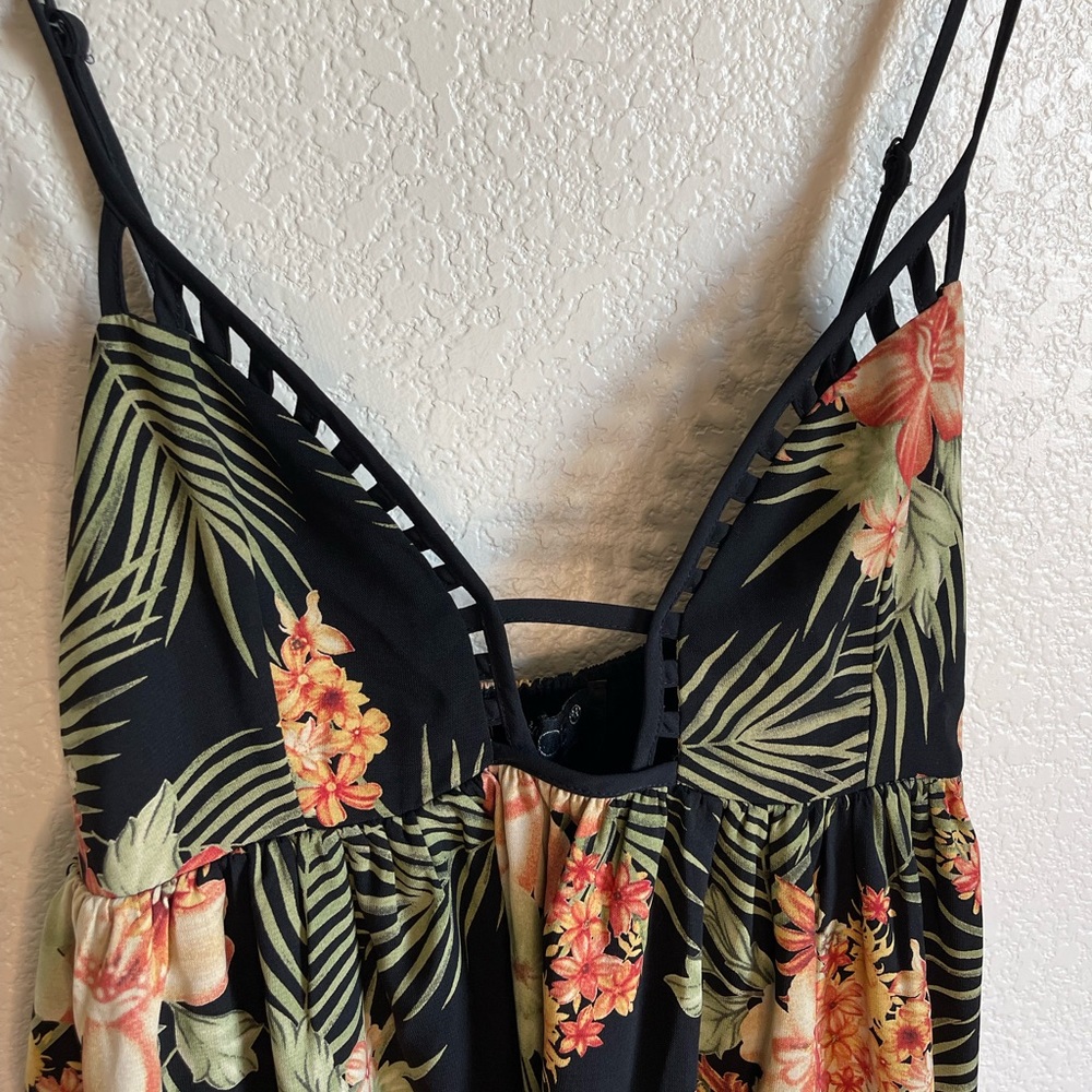 Joyce Adjustable Spaghetti Strap Lined Sun Dress - image 3